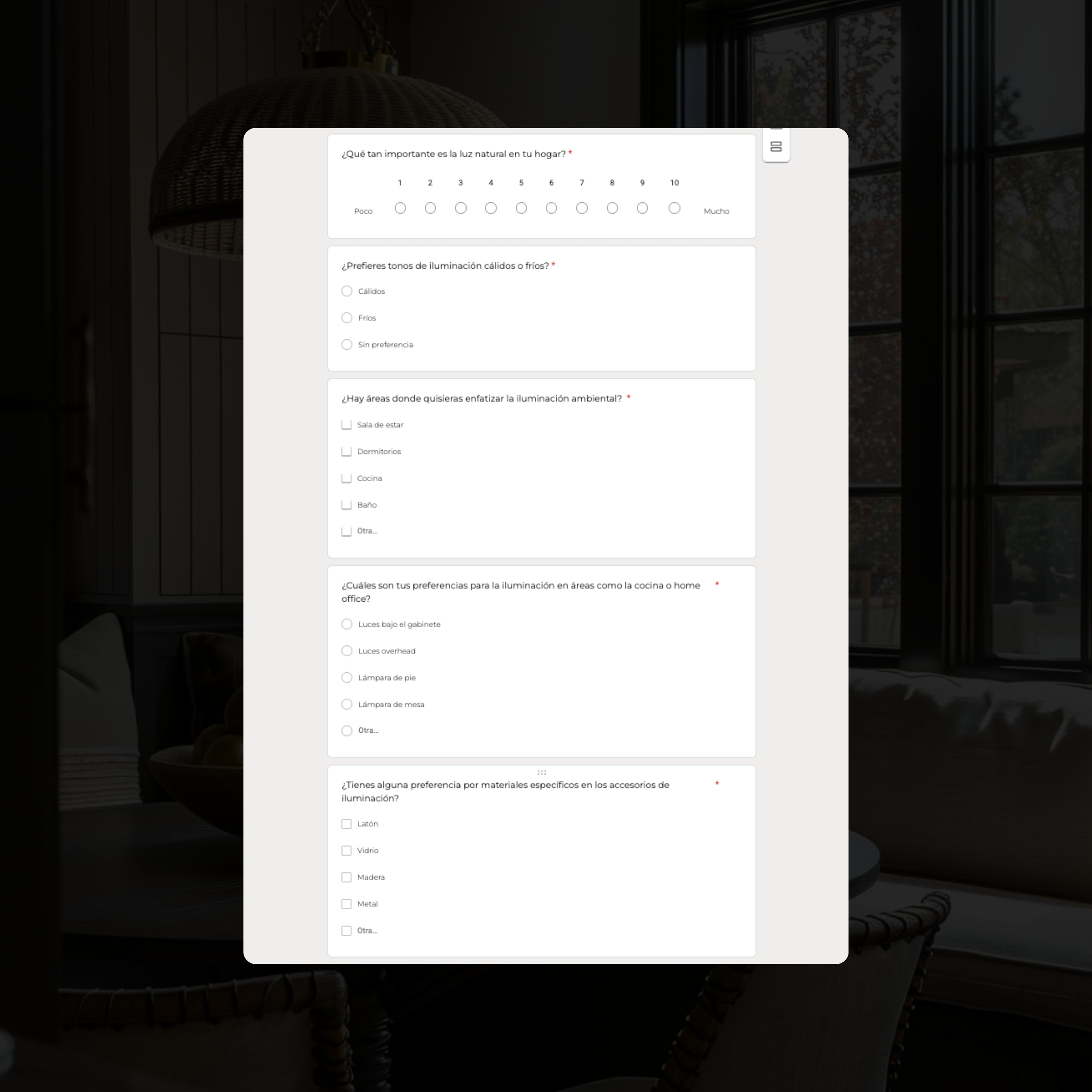 Cuestionario de Diseño