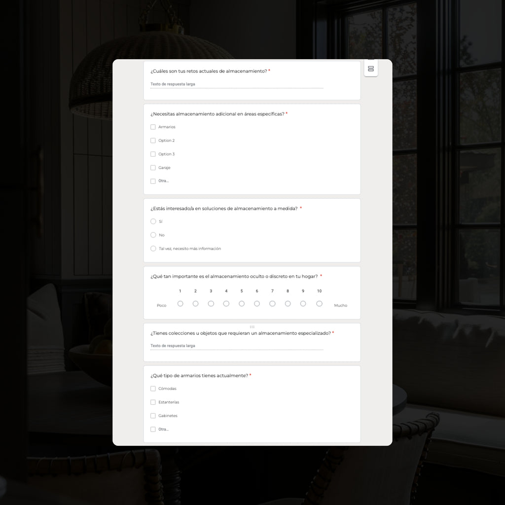 Cuestionario de Diseño