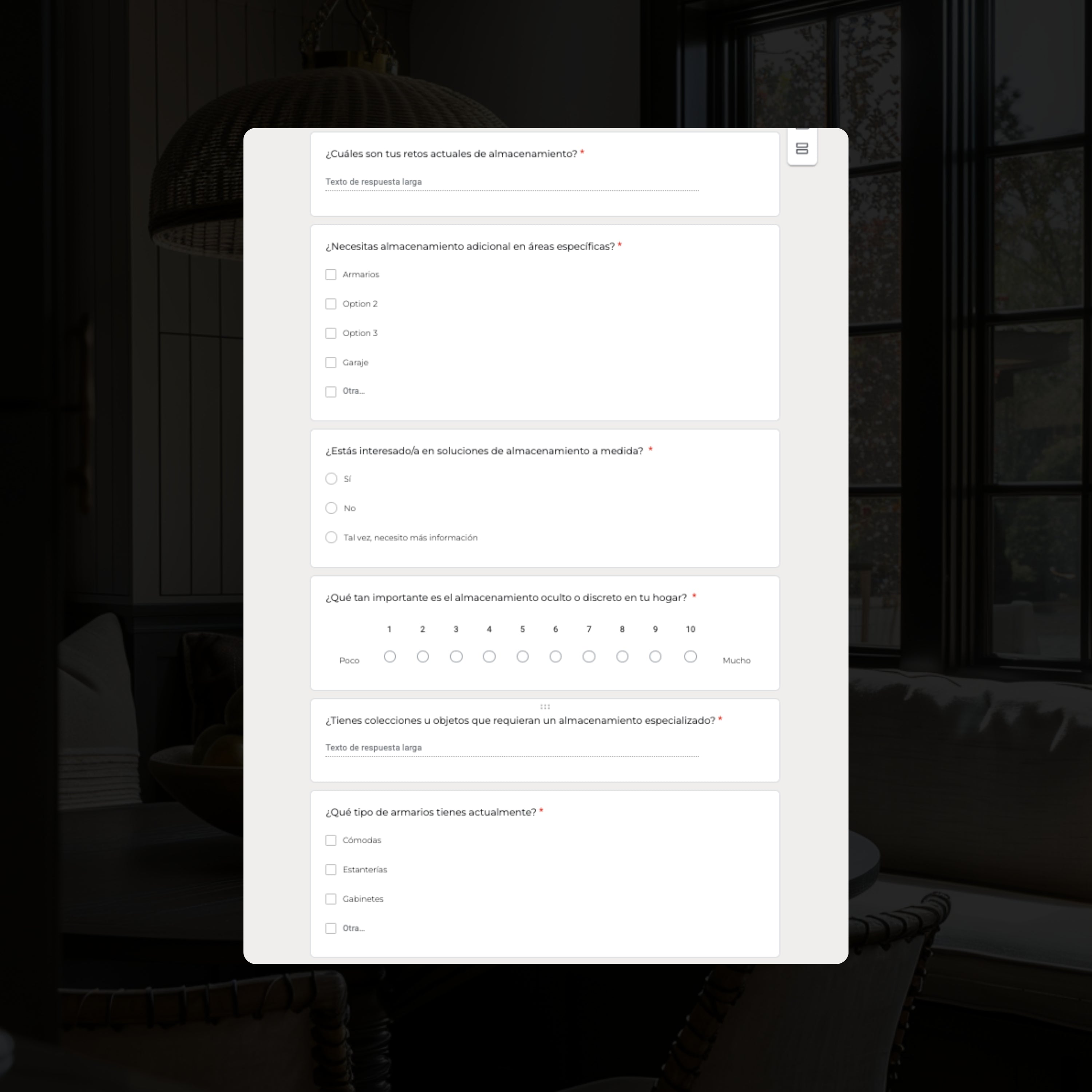 Cuestionario de Diseño