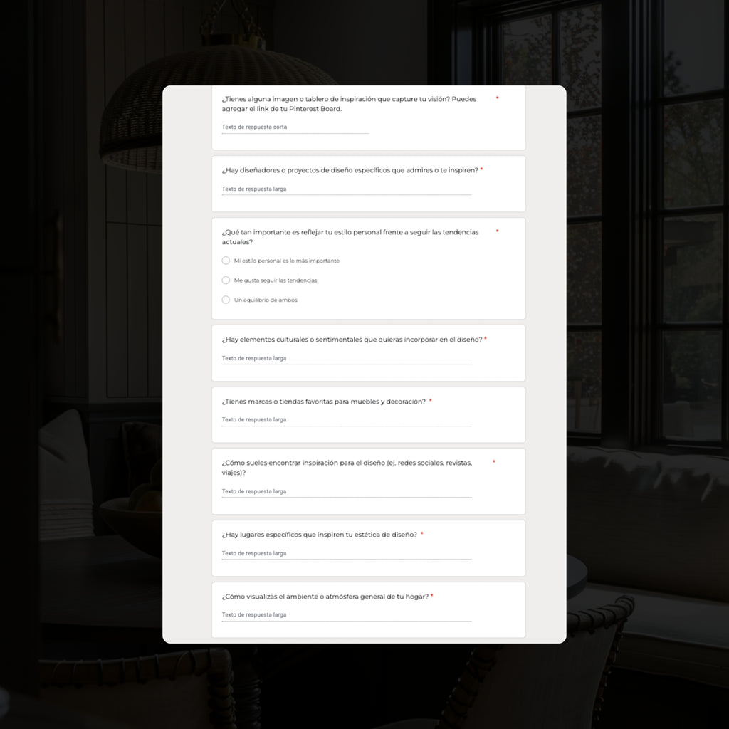 Cuestionario de Diseño