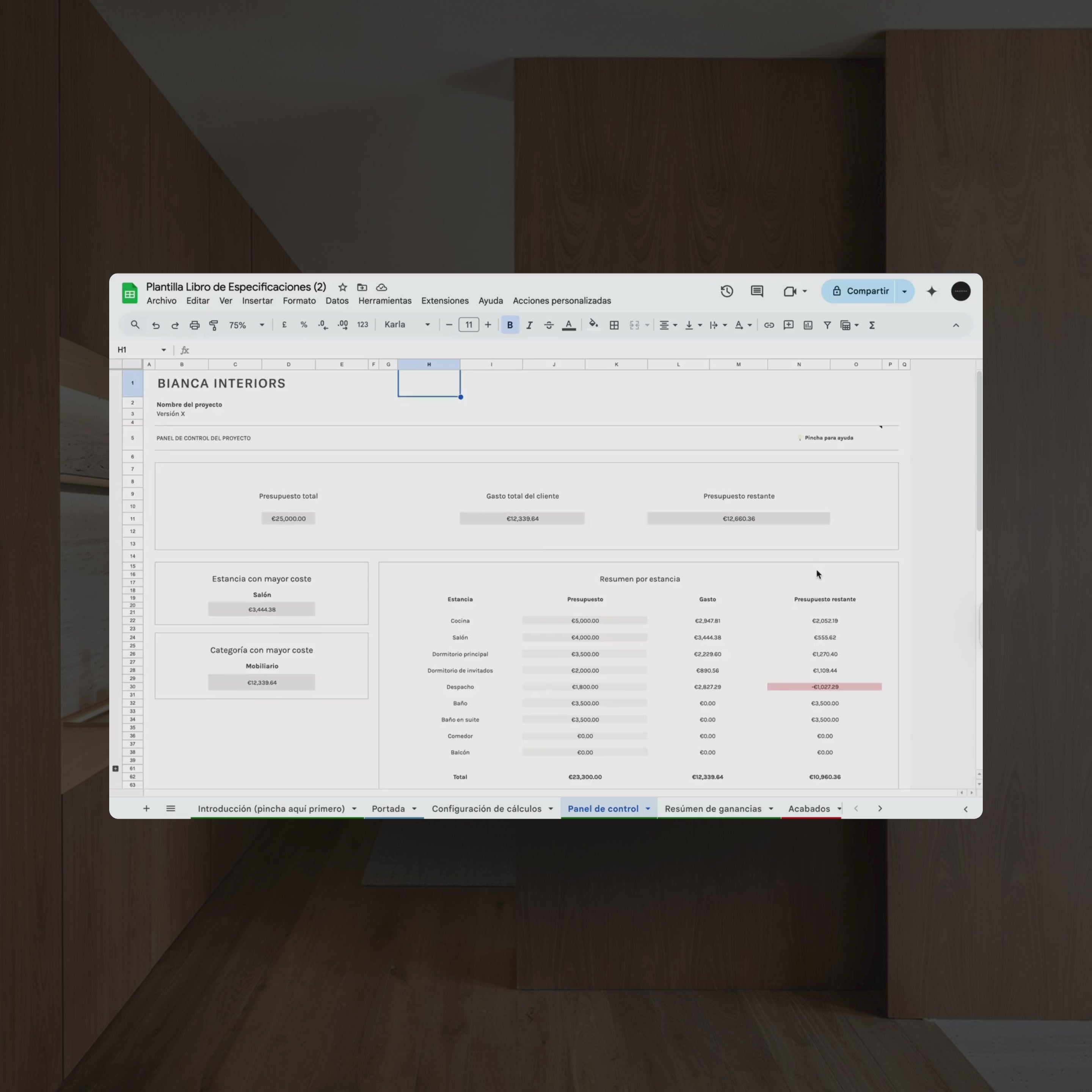 Libro de Especificaciones FFE