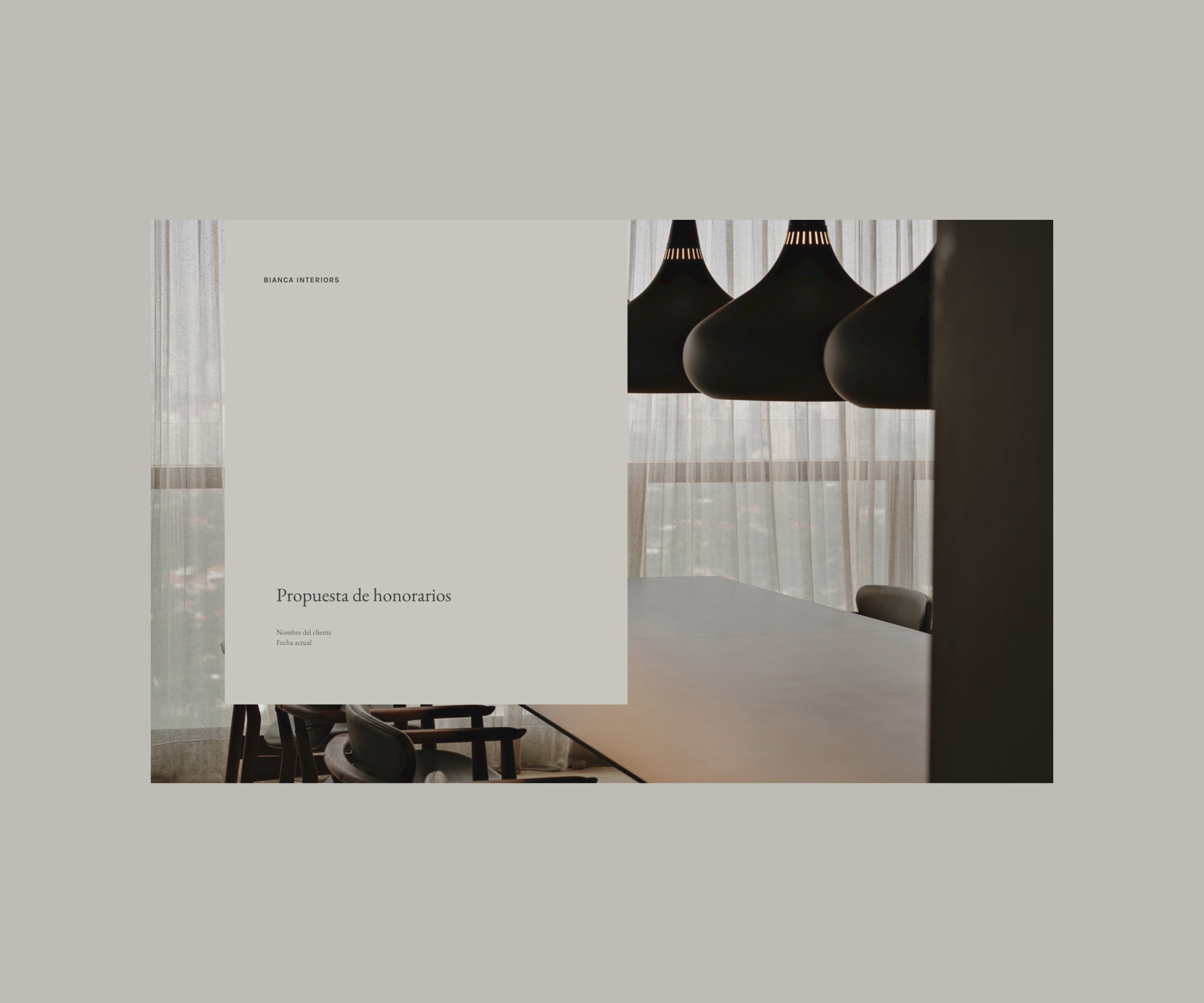 Propuesta de honorarios