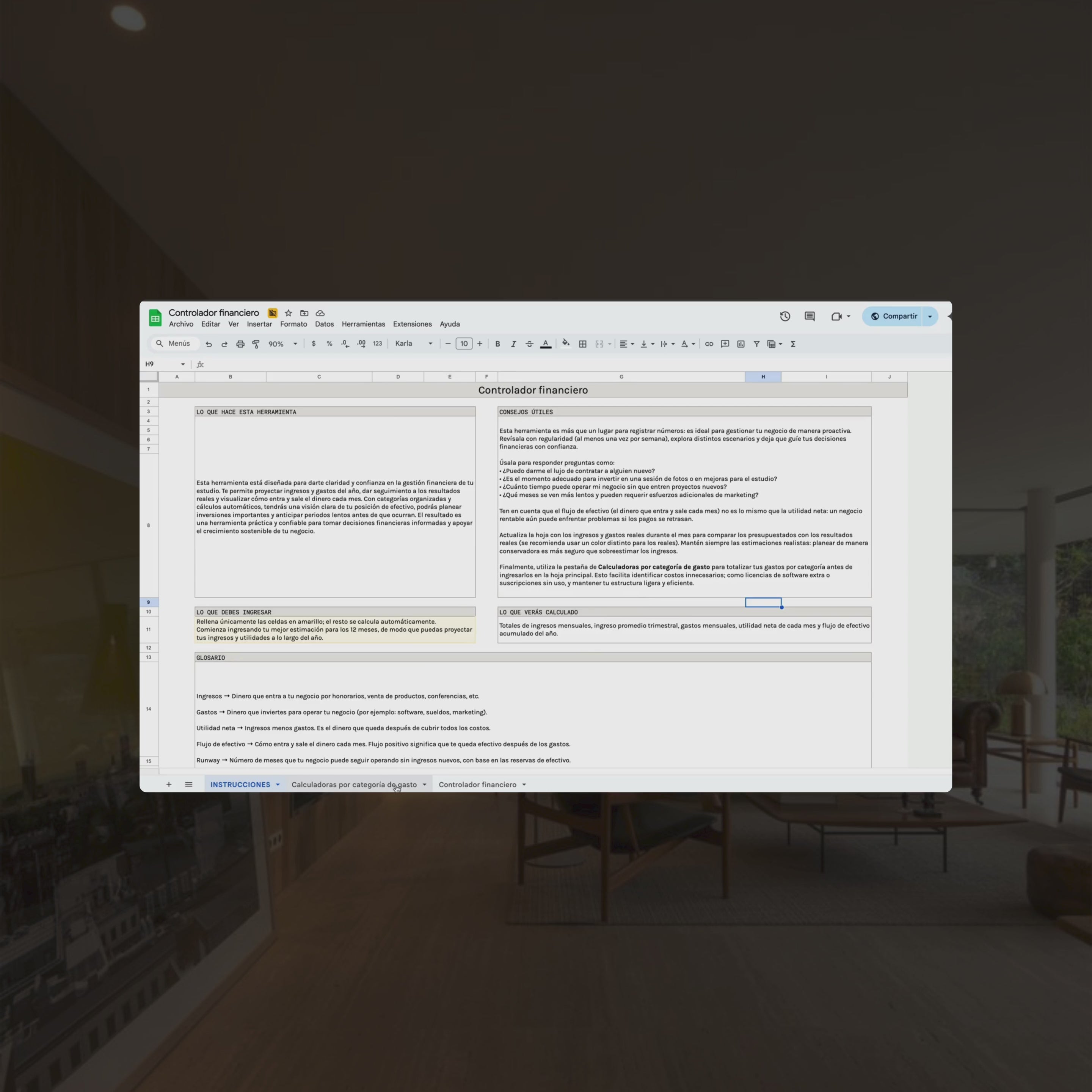 Sistema de control financiero